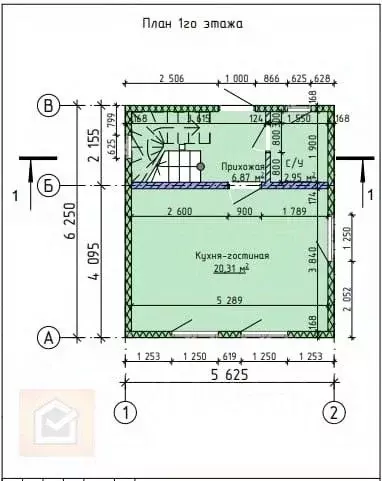 Дом в Севастополь ул. Комиссара Ищенко, 11 (62 м) - Фото 1