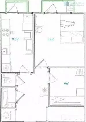 1-к кв. Московская область, Мытищи Трудовая ул., 20к1 (38.6 м) - Фото 1