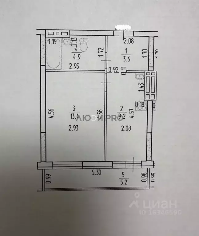 1-к кв. Башкортостан, Уфа ул. имени Фронтовых Бригад, 15 (33.7 м) - Фото 2