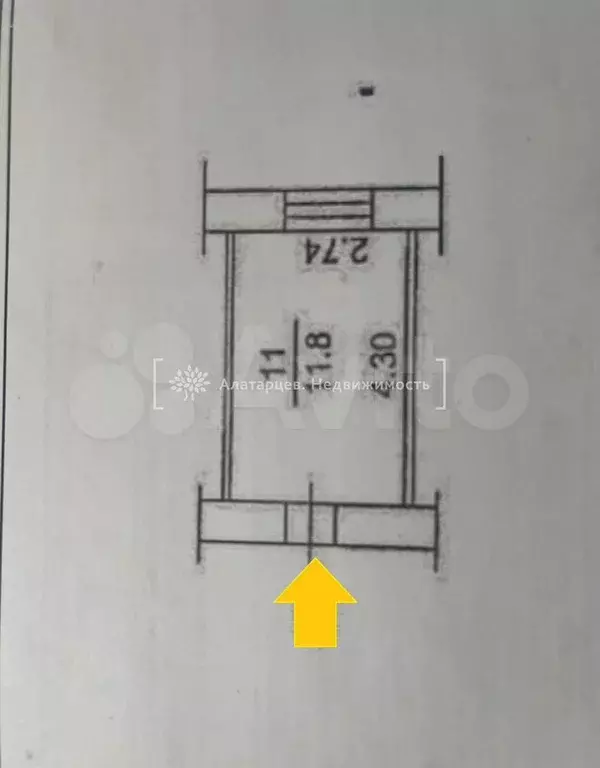 1-к. квартира, 12 м, 2/9 эт. - Фото 0