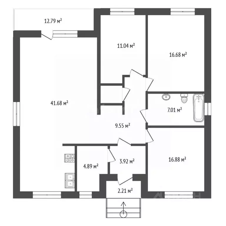 Дом в Тюменская область, Тюменский муниципальный округ, с. Чикча, ... - Фото 2