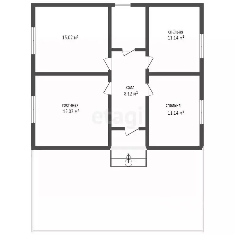 Дом в Мордовия, Кочкуровский район, с. Подлесная Тавла ул. Цветочная, ... - Фото 1