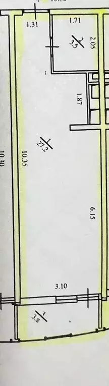 Студия Краснодарский край, Сочи ул. Ленина, 298б (35.0 м) - Фото 0