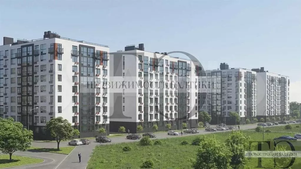 2-к. квартира, 56,6 м, 8/9 эт. - Фото 1