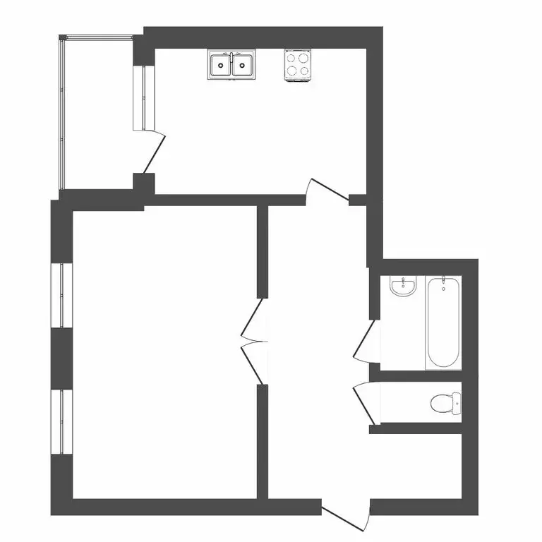 1-комнатная квартира: Тюмень, улица Николая Зелинского, 5 (49 м) - Фото 1