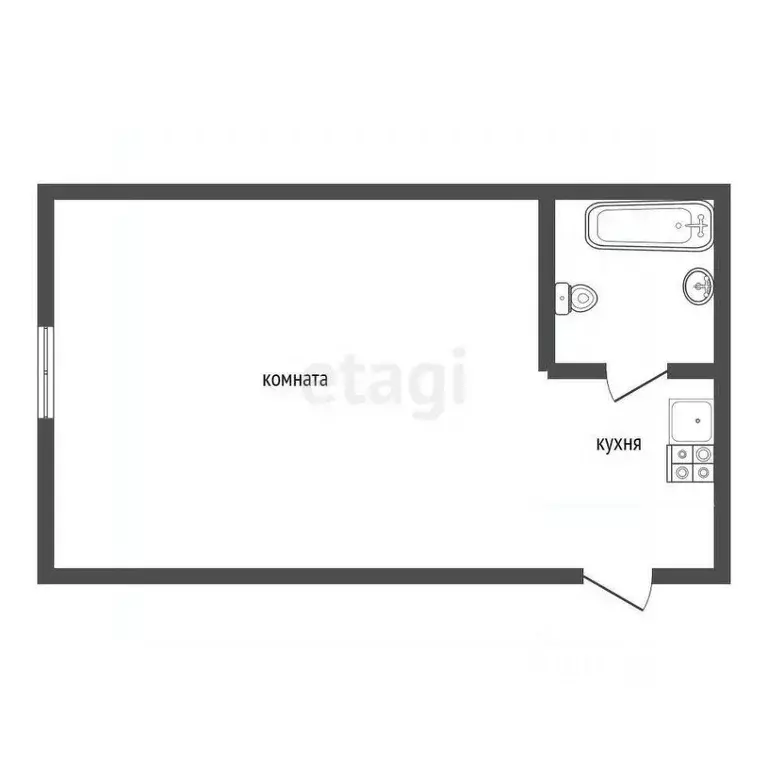 1-к кв. Воронежская область, Воронеж ул. Хользунова, 66 (17.6 м) - Фото 1