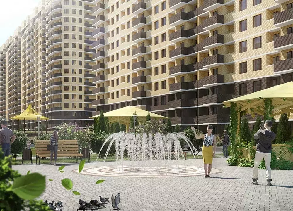 1-комнатная квартира: Краснодар, улица Евгении Жигуленко, 13с1 (34.8 ... - Фото 2