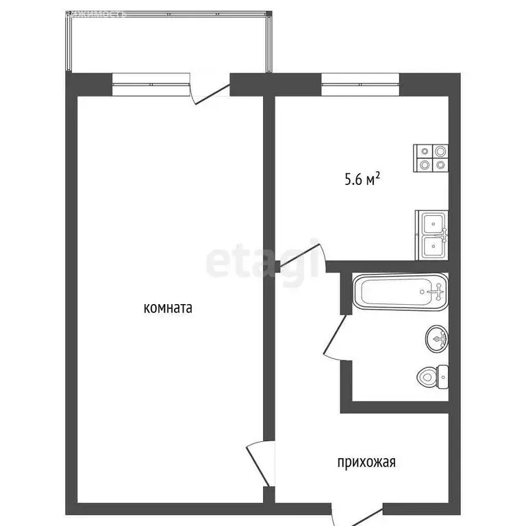 1-комнатная квартира: Котлас, улица Виноградова, 16 (29.4 м) - Фото 0