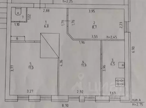 Дом в Пермский край, Пермский муниципальный округ, пос. Юг ул. Ленина, ... - Фото 2