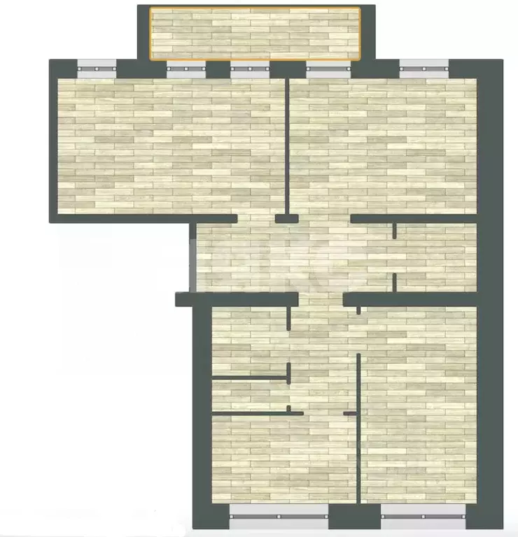 3-к кв. Московская область, Воскресенск Центральный мкр, ул. ... - Фото 2