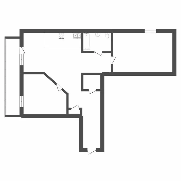 2-комнатная квартира: Тюмень, улица Салтыкова-Щедрина, 58 (78.5 м) - Фото 1