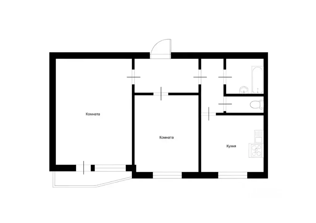 2-к кв. Москва Новочеремушкинская ул., 16 (54.0 м) - Фото 1