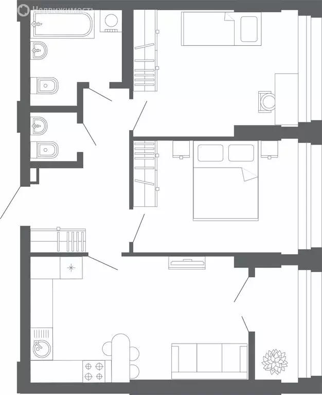 2-комнатная квартира: Екатеринбург, улица Мира, 47/7 (63.9 м) - Фото 0