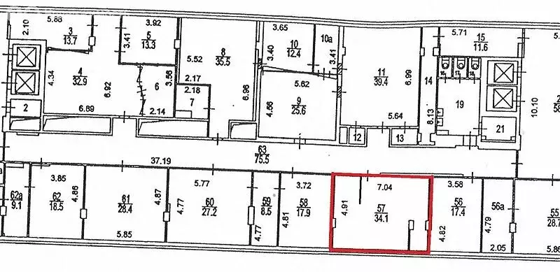 Офис (34 м) - Фото 1