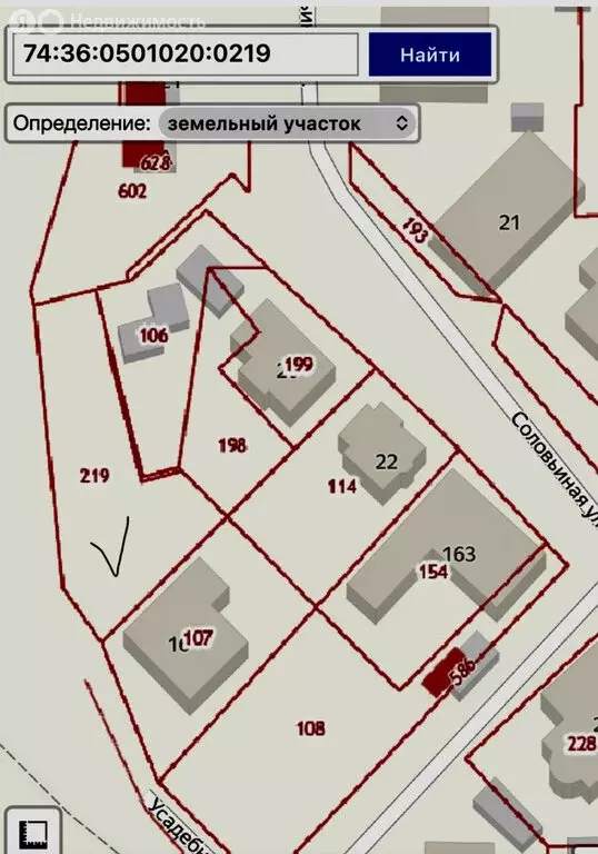 Участок в Челябинск, Соловьиная улица (12.25 м) - Фото 2