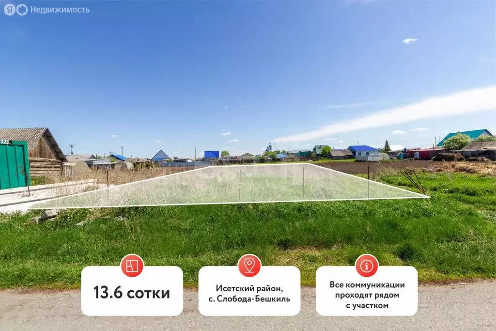 Участок в село Слобода-Бешкиль, Лесная улица (13 м) - Фото 2