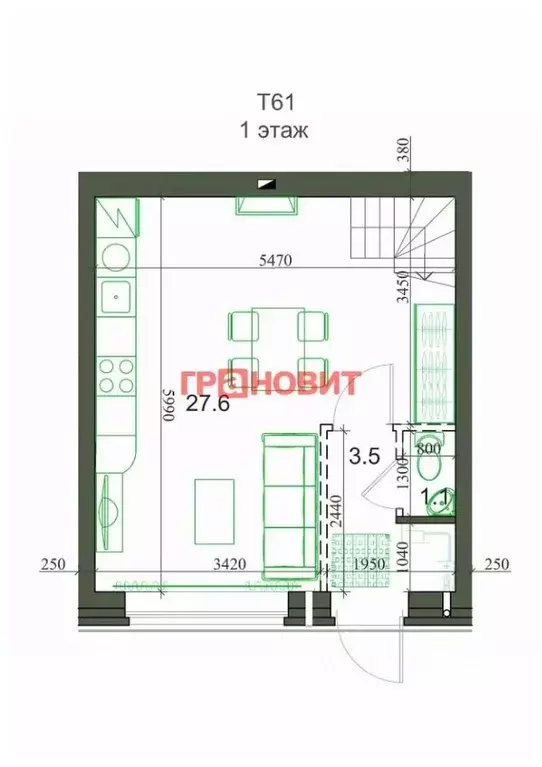 Таунхаус в Новосибирская область, с. Новолуговое, Березки-2 мкр, 5-й ... - Фото 1