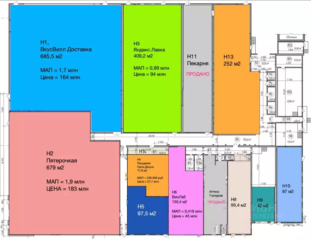 Помещение свободного назначения в Москва Лобненская ул., 14 (252 м) - Фото 1