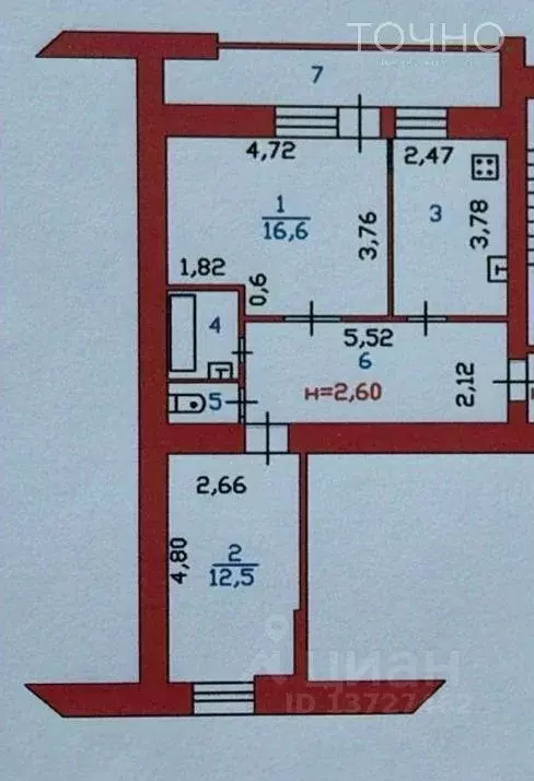 2-к кв. Пензенская область, Пенза Тернопольская ул., 7 (55.9 м) - Фото 1