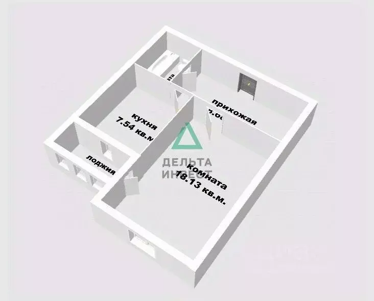 1-к кв. Башкортостан, Уфа ул. Генерала Кусимова, 19/1 (38.7 м) - Фото 2