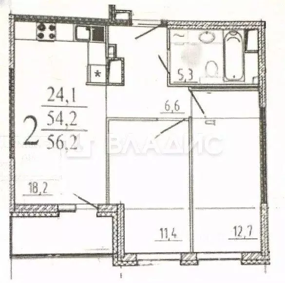 2-к кв. Пензенская область, Пенза ул. Мира, 44А (54.2 м) - Фото 1