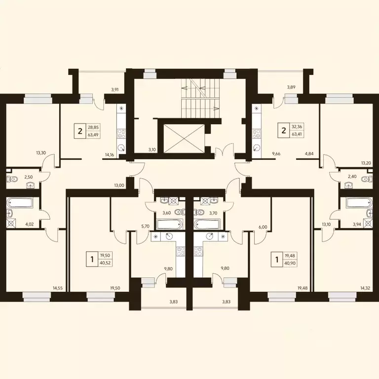 2-к кв. Башкортостан, Уфа ул. Ахметова, 296/2 (63.41 м) - Фото 2