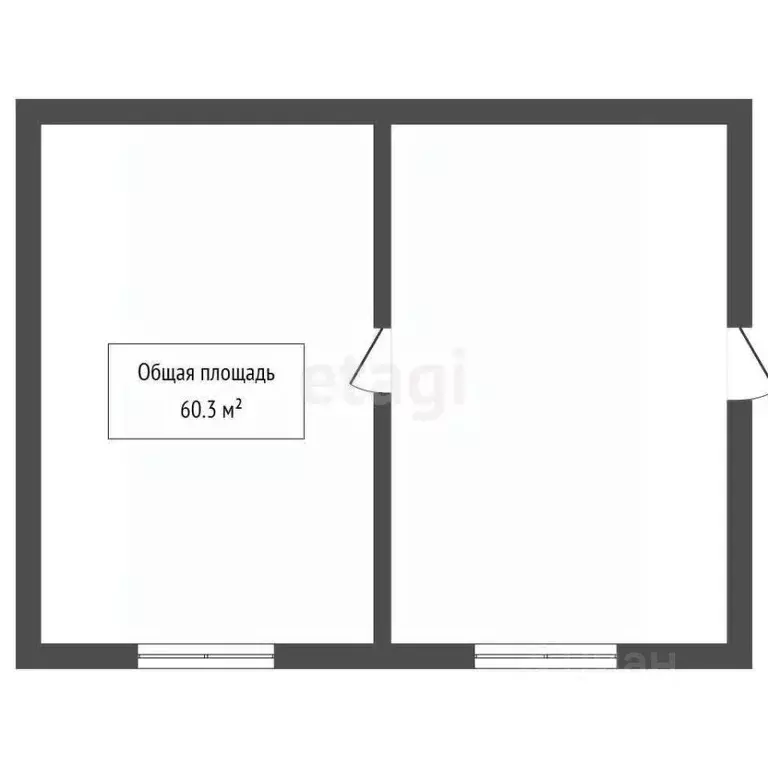 Дом в Новосибирская область, Мошково рп ул. Новая, 8 (60 м) - Фото 1