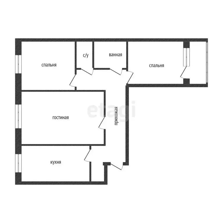 3-комнатная квартира: Кострома, микрорайон Давыдовский-1, 28 (65.5 м) - Фото 1