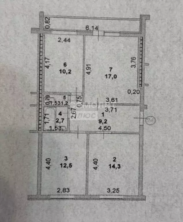 3-к кв. Марий Эл, Йошкар-Ола ул. Подольских Курсантов, 4А (67.0 м) - Фото 2