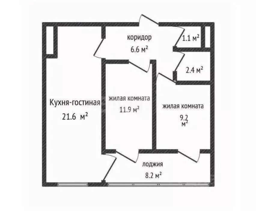 2-к кв. Краснодарский край, Краснодар Российская ул., 267к4 (52.5 м) - Фото 0