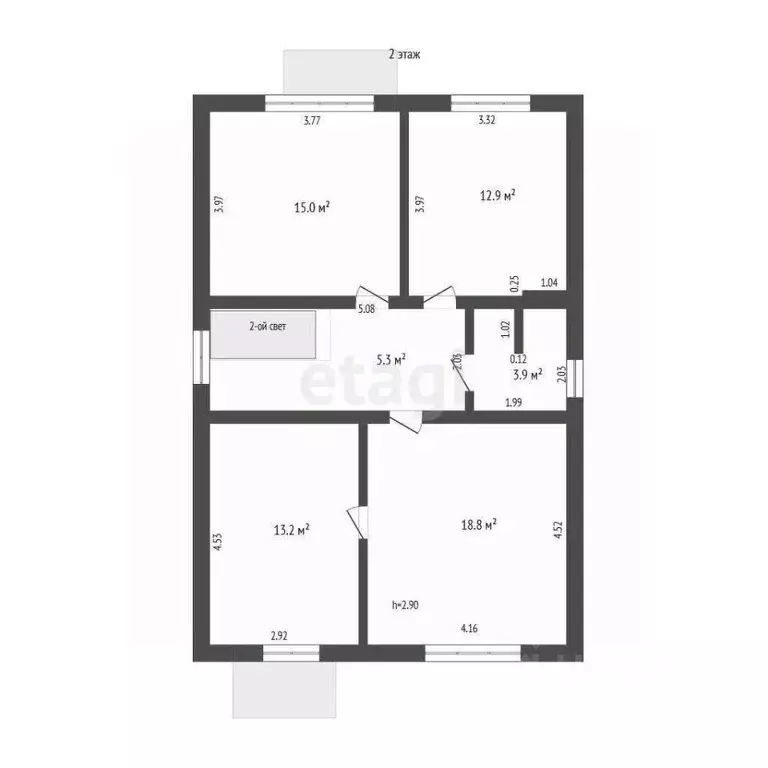 Дом в Ростовская область, Ростов-на-Дону Мясникован мкр, пер. ... - Фото 2