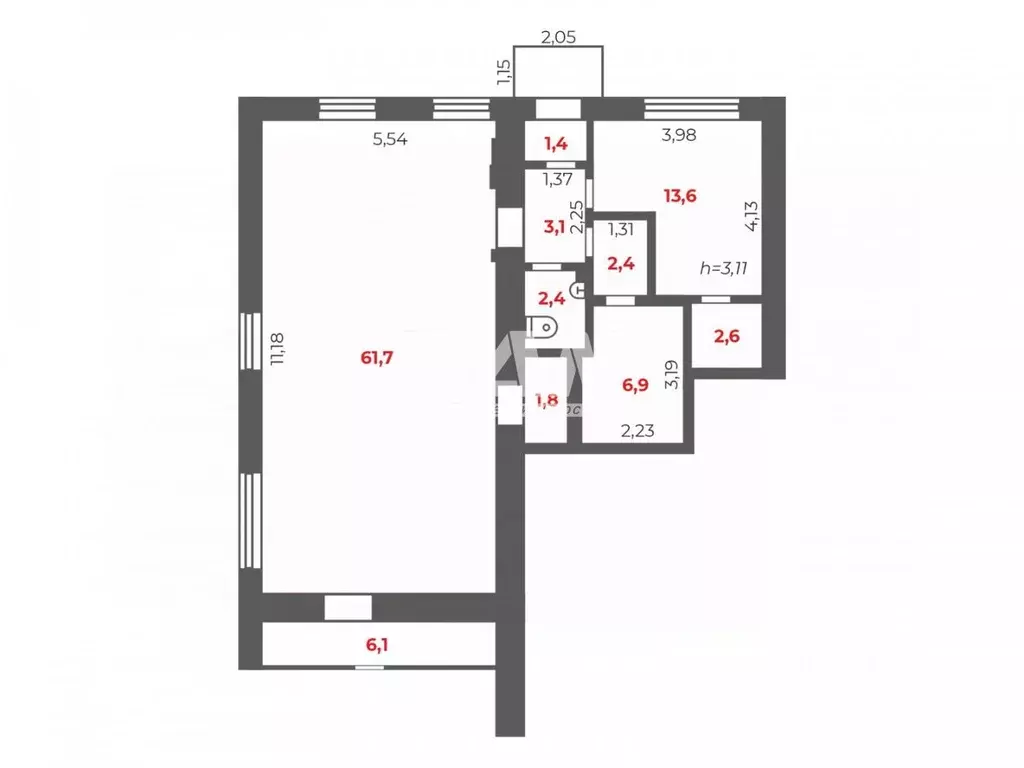 Помещение свободного назначения в Челябинская область, Челябинск ул. ... - Фото 2