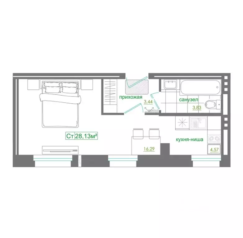 Помещение свободного назначения в Новосибирская область, Новосибирск ... - Фото 1