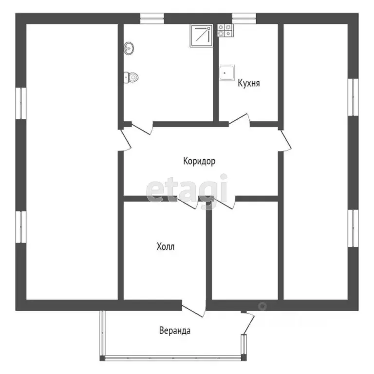 Дом в Ленинградская область, Коммунар г. Гатчинский муниципальный ... - Фото 2