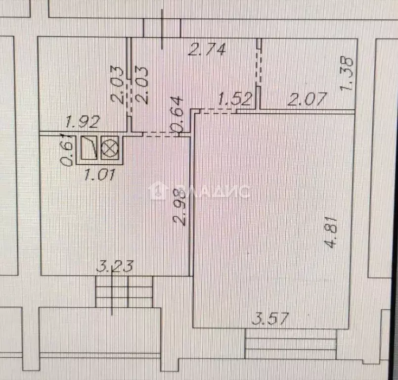 1-к кв. Смоленская область, Смоленск Средне-Лермонтовская ул., 8 (40.0 ... - Фото 2