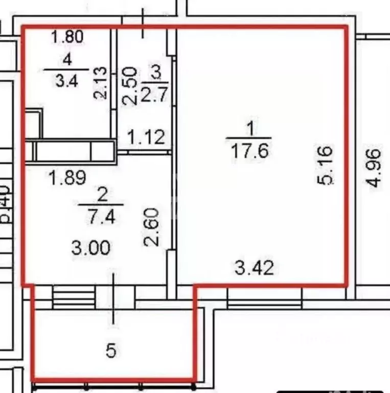 Студия Московская область, Жуковский ул. Лацкова, 1 (35.0 м) - Фото 2