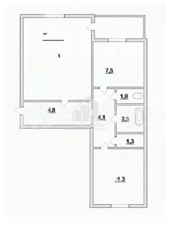 2-к кв. Калининградская область, Калининград ул. Горького, 183 (50.6 ... - Фото 1