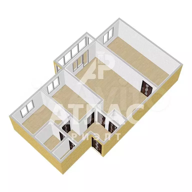 3-к. квартира, 55,6 м, 5/5 эт. - Фото 1