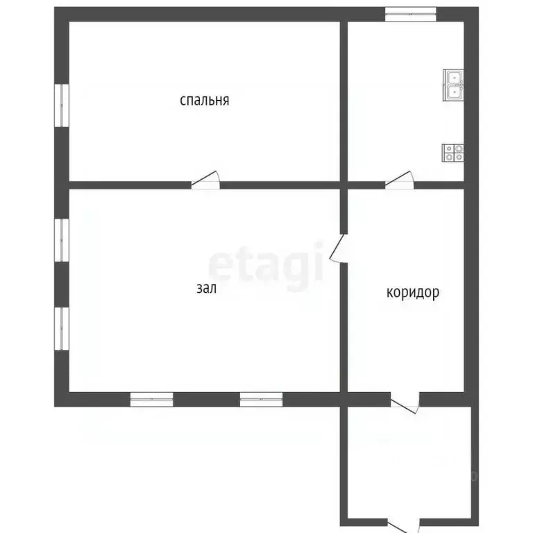 Дом в Саратовская область, Романовка рп ул. Заречная, 14 (36 м) - Фото 1