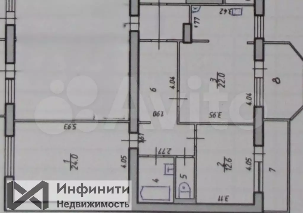 2-к. квартира, 88,2 м, 8/10 эт. - Фото 0