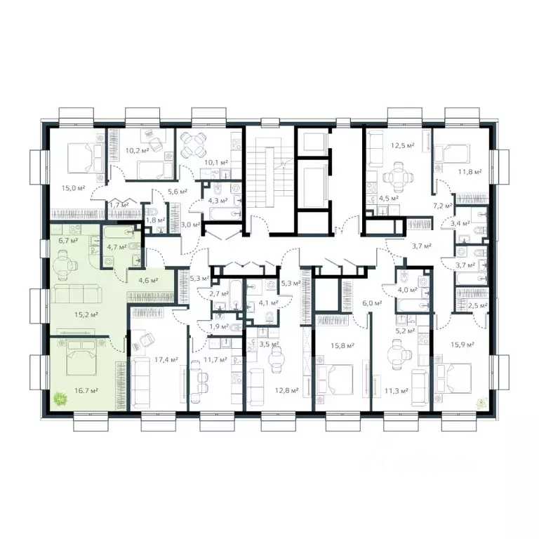 2-к кв. Приморский край, Владивосток Дом на Востоке жилой комплекс, ... - Фото 1