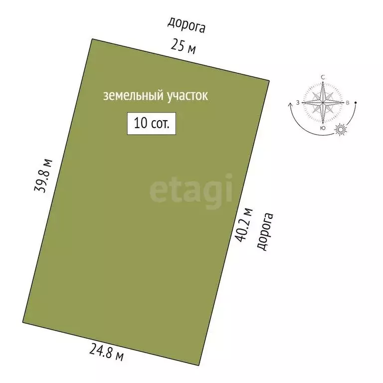 Участок в Наумовский сельсовет, деревня Покровка, улица Коржакова (10 ... - Фото 1