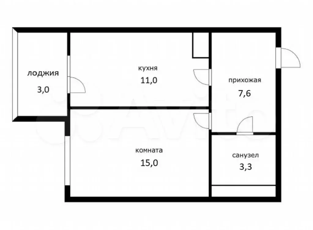 1-к. квартира, 39 м, 4/15 эт. - Фото 0