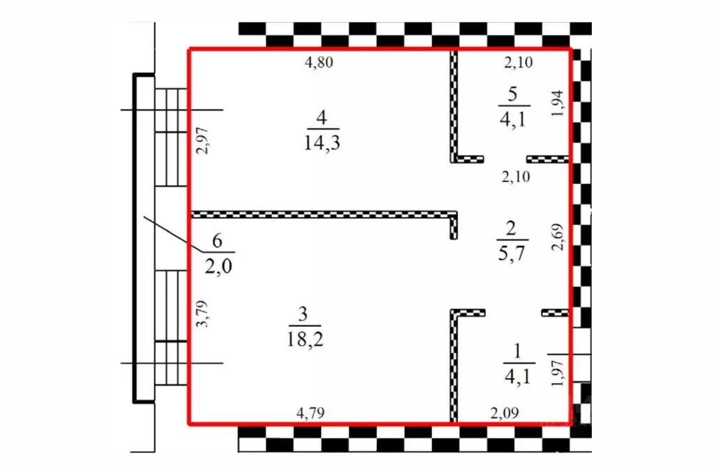 1-к кв. Омская область, Омск ул. Яковлева, 15 (46.4 м) - Фото 1