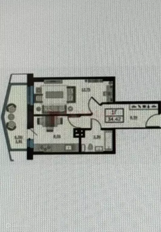 Продаётся 1-к квартира, 35 м - Фото 0