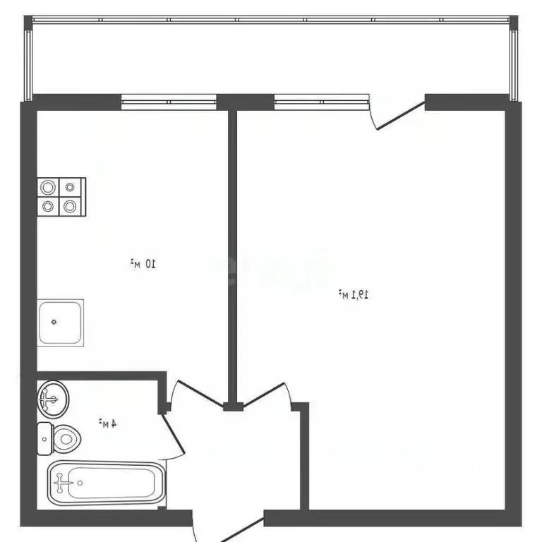 1-к кв. Владимирская область, Ковров ул. Строителей, 27/2 (41.0 м) - Фото 1