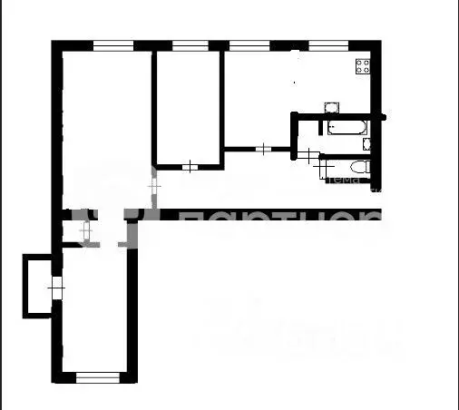 3-к кв. Санкт-Петербург ул. Симонова, 7К1 (73.0 м) - Фото 1