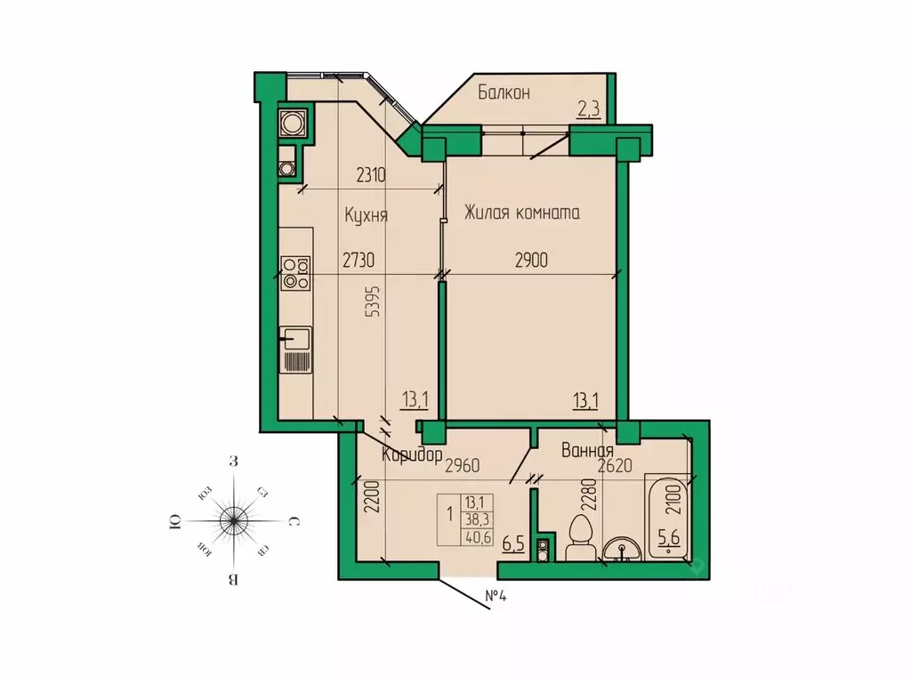 1-к кв. Ставропольский край, Ессентуки Кленовая Роща жилой комплекс ... - Фото 1