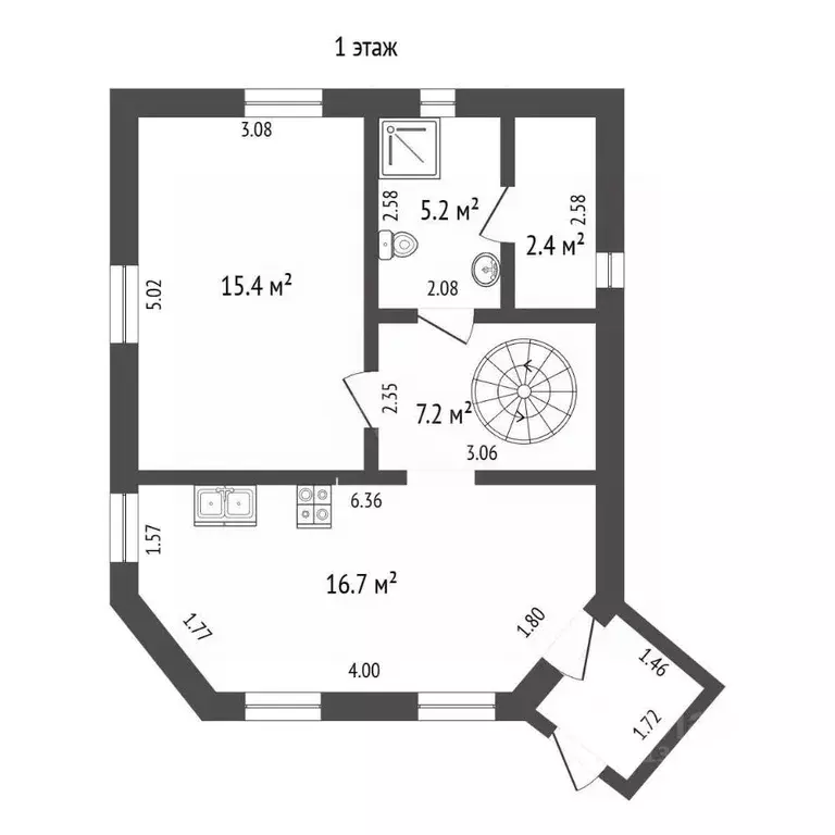 Дом в Тюменская область, Тюменский муниципальный округ, д. Зубарева ... - Фото 2
