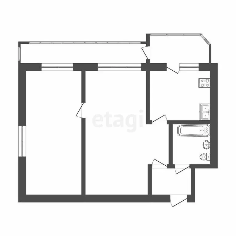 2-комнатная квартира: Саранск, улица Веселовского, 72 (40.3 м) - Фото 1